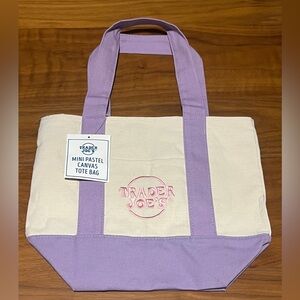 Trader Joe’s Spring Pastel Mini Totes LAVENDER- All colors available